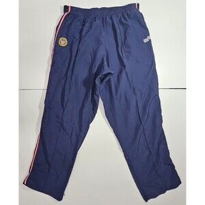 ​90s Official Sports US Soccer Federation Track Pants Men XL Navy Nylon USSF